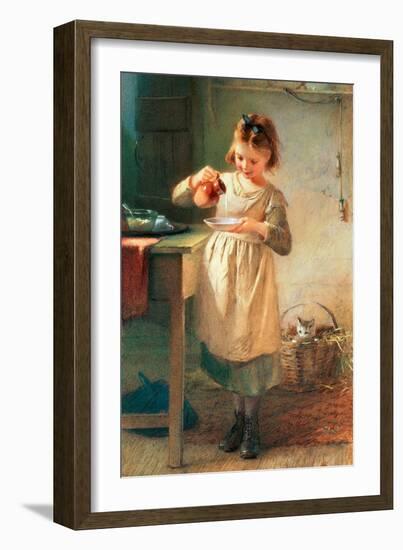 Kitty's Breakfast-Emily Farmer-Framed Giclee Print