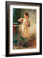 Kitty's Breakfast-Emily Farmer-Framed Giclee Print