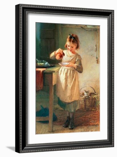 Kitty's Breakfast-Emily Farmer-Framed Giclee Print