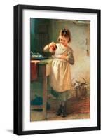 Kitty's Breakfast-Emily Farmer-Framed Premium Giclee Print