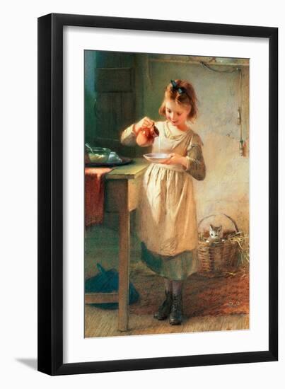 Kitty's Breakfast-Emily Farmer-Framed Premium Giclee Print