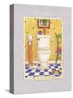 Kitty Toilette-Sudi Mccollum-Stretched Canvas