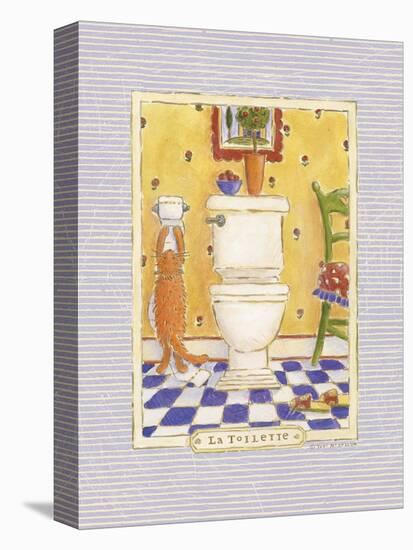 Kitty Toilette-Sudi Mccollum-Stretched Canvas