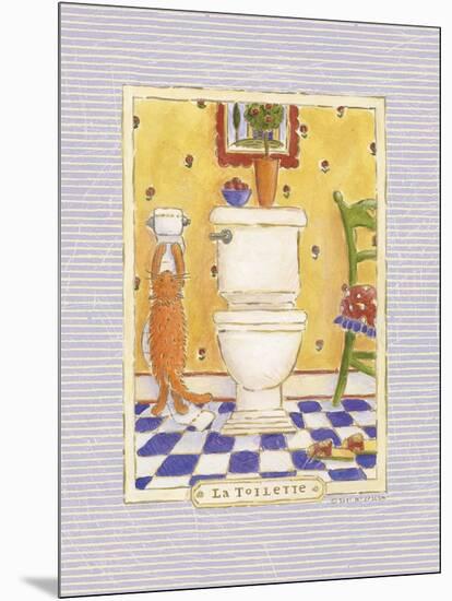 Kitty Toilette-Sudi Mccollum-Mounted Art Print