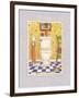 Kitty Toilette-Sudi Mccollum-Framed Art Print