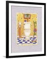 Kitty Toilette-Sudi Mccollum-Framed Art Print