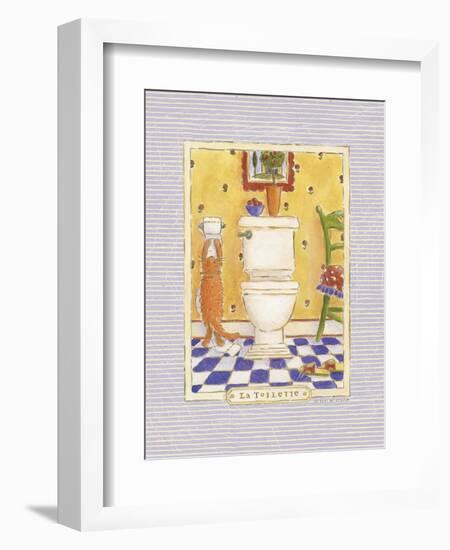 Kitty Toilette-Sudi Mccollum-Framed Art Print