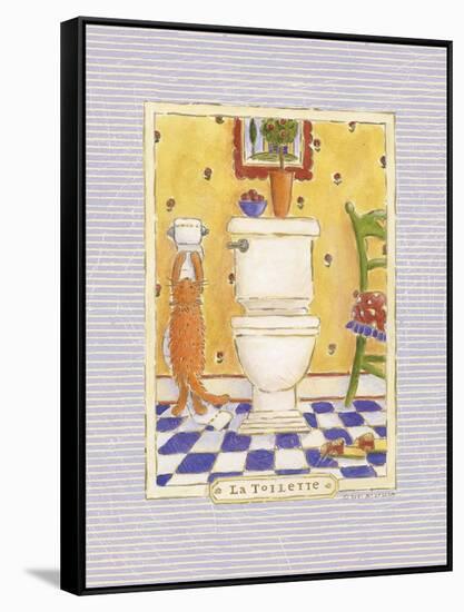 Kitty Toilette-Sudi Mccollum-Framed Stretched Canvas