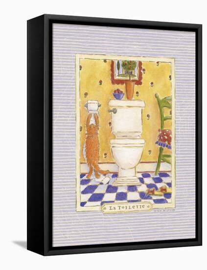 Kitty Toilette-Sudi Mccollum-Framed Stretched Canvas