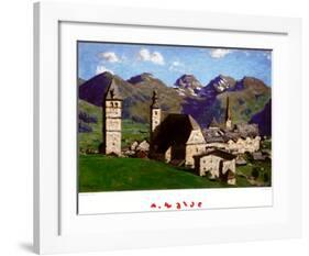 Kitzbuehel in the Summertime-Alfons Walde-Framed Art Print