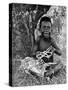 Kiwai Child, Living at the Entrance to the Fly River, New Guinea, 1922-WN Beaver-Stretched Canvas