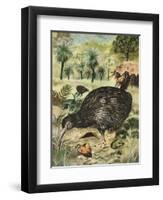 Kiwi Bird-English School-Framed Giclee Print