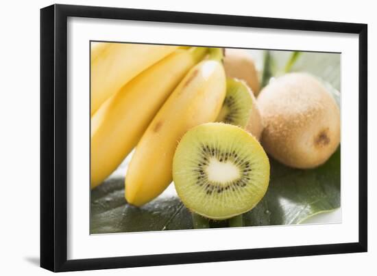 Kiwi Fruit and Bananas-Foodcollection-Framed Photographic Print