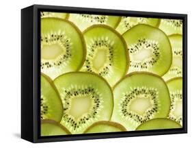 Kiwi Fruit Slices-null-Framed Stretched Canvas
