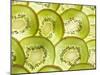 Kiwi Fruit Slices-null-Mounted Photographic Print