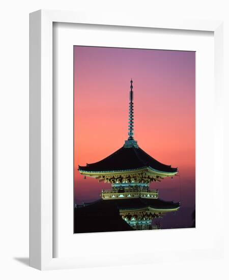 Kiyomizu Temple at Sunset-Tibor Bogn?r-Framed Photographic Print