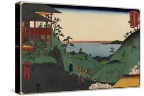 Kiyozumi-Zan Temple in Awa Province, July 1858-Utagawa Hiroshige-Stretched Canvas