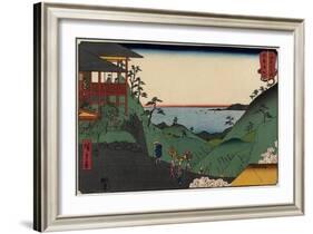 Kiyozumi-Zan Temple in Awa Province, July 1858-Utagawa Hiroshige-Framed Giclee Print