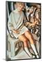 Kizette au Balcon-Tamara de Lempicka-Mounted Premium Giclee Print