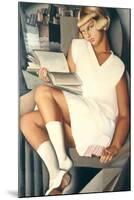 Kizette en Rose-Tamara de Lempicka-Mounted Premium Giclee Print