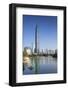 KK100 (KingKey 100) skyscraper and Lizhi Park, Shenzhen, Guangdong, China-Ian Trower-Framed Photographic Print