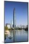 KK100 (KingKey 100) skyscraper and Lizhi Park, Shenzhen, Guangdong, China-Ian Trower-Mounted Photographic Print