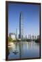 KK100 (KingKey 100) skyscraper and Lizhi Park, Shenzhen, Guangdong, China-Ian Trower-Framed Premium Photographic Print