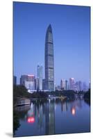 KK100 (KingKey 100) skyscraper and Lizhi Park, Shenzhen, Guangdong, China-Ian Trower-Mounted Premium Photographic Print