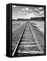 Klan00088 Moab Train Tracks Desert Landscape Utah-Kevin Lange-Framed Stretched Canvas