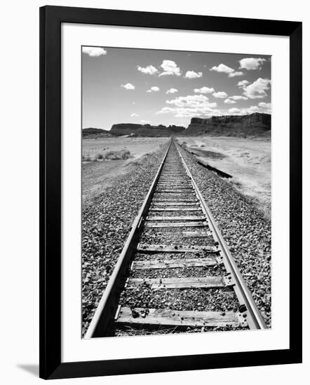 Klan00088 Moab Train Tracks Desert Landscape Utah-Kevin Lange-Framed Photographic Print