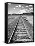 Klan00088 Moab Train Tracks Desert Landscape Utah-Kevin Lange-Framed Stretched Canvas