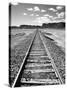 Klan00088 Moab Train Tracks Desert Landscape Utah-Kevin Lange-Stretched Canvas