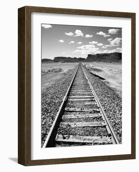 Klan00088 Moab Train Tracks Desert Landscape Utah-Kevin Lange-Framed Photographic Print