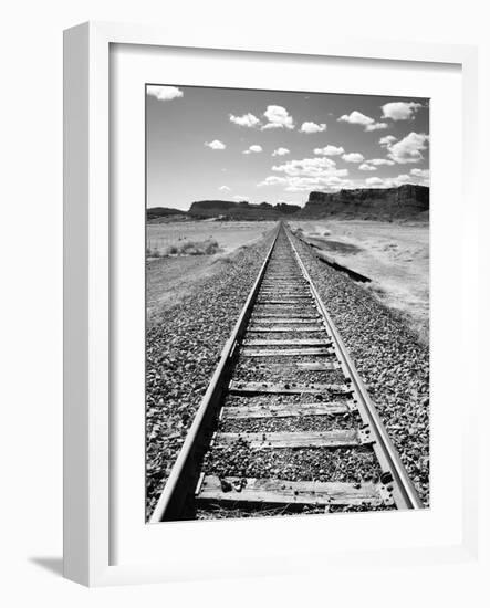 Klan00088 Moab Train Tracks Desert Landscape Utah-Kevin Lange-Framed Photographic Print