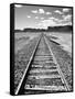 Klan00088 Moab Train Tracks Desert Landscape Utah-Kevin Lange-Framed Stretched Canvas