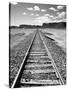 Klan00088 Moab Train Tracks Desert Landscape Utah-Kevin Lange-Stretched Canvas