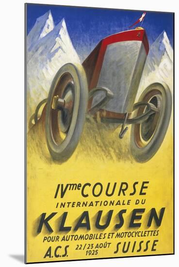 Klausen Motor Racing-null-Mounted Art Print