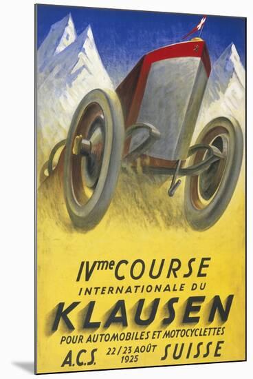 Klausen Motor Racing-null-Mounted Art Print