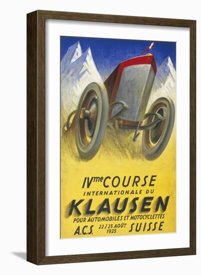 Klausen Motor Racing-null-Framed Art Print