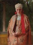 Fille De Boyard (Boiar) - Boyar's Daughter, by Lebedev, Klavdi (Klavdy) (1852-1916). Oil on Canvas,-Klavdiy Vasilievich Lebedev-Laminated Giclee Print