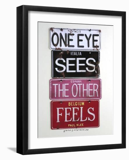 Klee One Eye Sees-Gregory Constantine-Framed Giclee Print