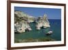 Kleftiko, Milos, Cyclades, Greece-Katja Kreder-Framed Photographic Print