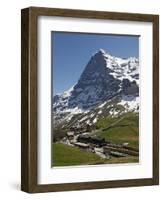 Kleine Scheidegg and Eiger Near Grindelwald, Bernese Oberland, Swiss Alps, Switzerland, Europe-Hans Peter Merten-Framed Photographic Print