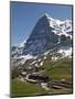 Kleine Scheidegg and Eiger Near Grindelwald, Bernese Oberland, Swiss Alps, Switzerland, Europe-Hans Peter Merten-Mounted Photographic Print