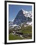 Kleine Scheidegg and Eiger Near Grindelwald, Bernese Oberland, Swiss Alps, Switzerland, Europe-Hans Peter Merten-Framed Photographic Print