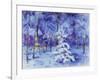 Kleine Verschneite Tanne Am Stadtrand Von Muenchen, 1999-Eva Fischer-Keller-Framed Giclee Print