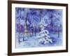 Kleine Verschneite Tanne Am Stadtrand Von Muenchen, 1999-Eva Fischer-Keller-Framed Giclee Print