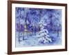 Kleine Verschneite Tanne Am Stadtrand Von Muenchen, 1999-Eva Fischer-Keller-Framed Giclee Print