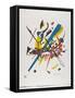 Kleine Welten I (Small Worlds I), 1922 (Lithograph Printed in Blue, Red, Yellow and Black)-Wassily Kandinsky-Framed Stretched Canvas
