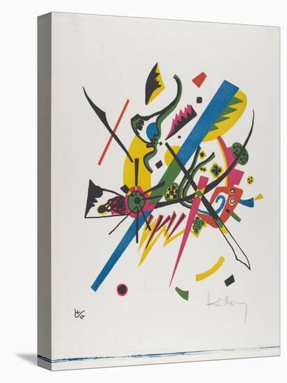 Kleine Welten I (Small Worlds I), 1922 (Lithograph Printed in Blue, Red, Yellow and Black)-Wassily Kandinsky-Stretched Canvas